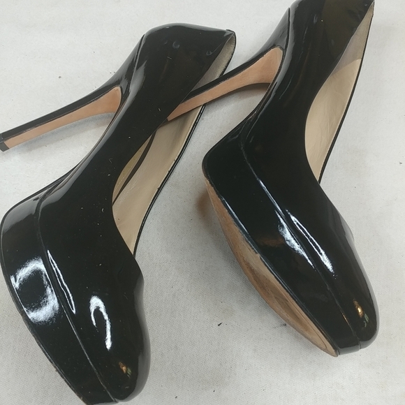 Joan & David Women 's black patent leather high he - Picture 6 of 8